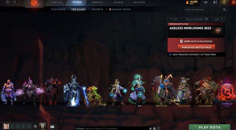 All Immortal Treasure items in the 2022 Dota 2 battle .